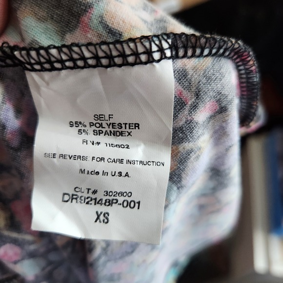 LUSH Womens Floral Print Sleeveless Skater Dress XS - Picture 4 of 5